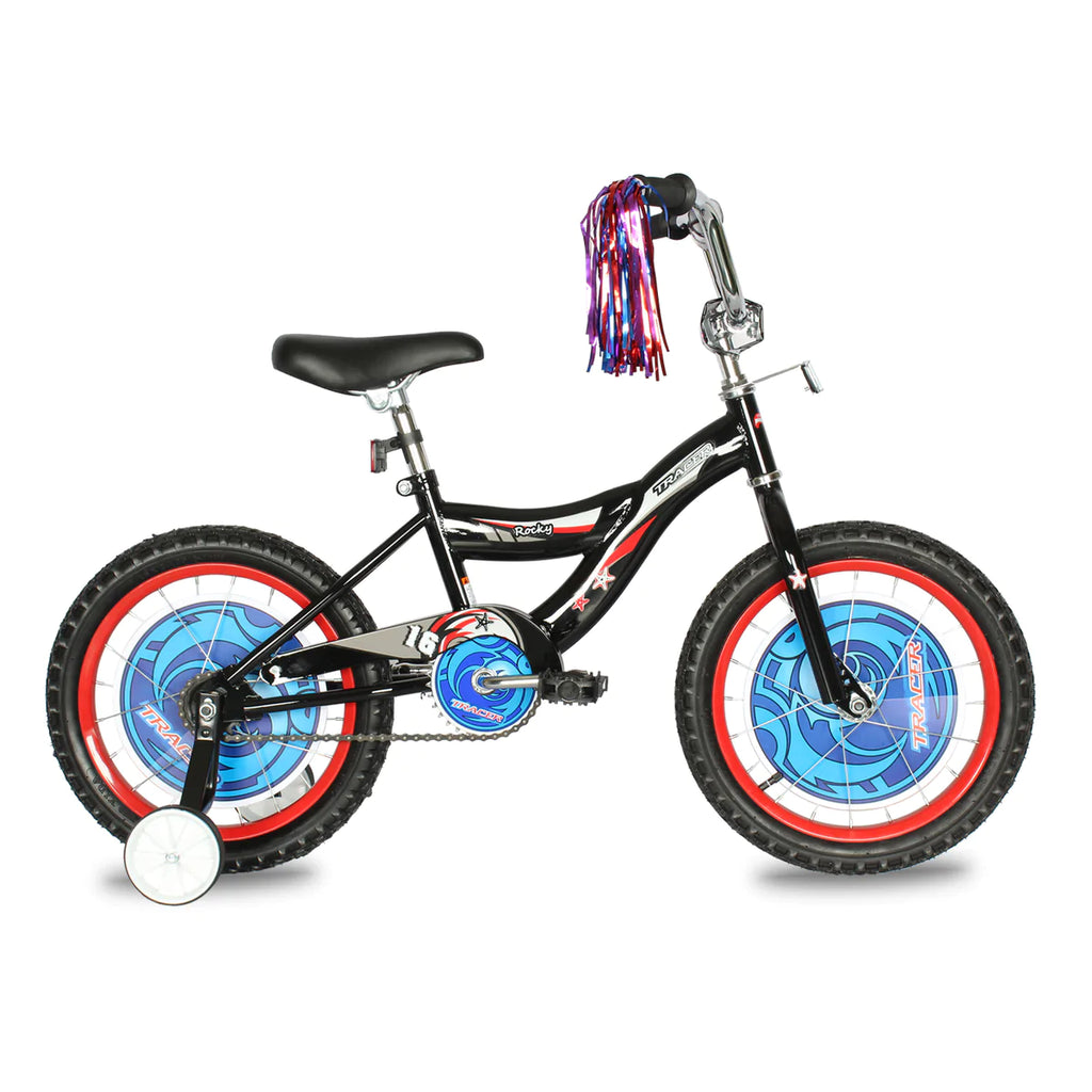 Tracer Rocky 16 Inch Kids Bike - Black | Kids Bike | Logan | Kid's BMX Bikes | Freestyle BMX Bikes | BMX Bike | Tracer Bike | Bike Lover USA