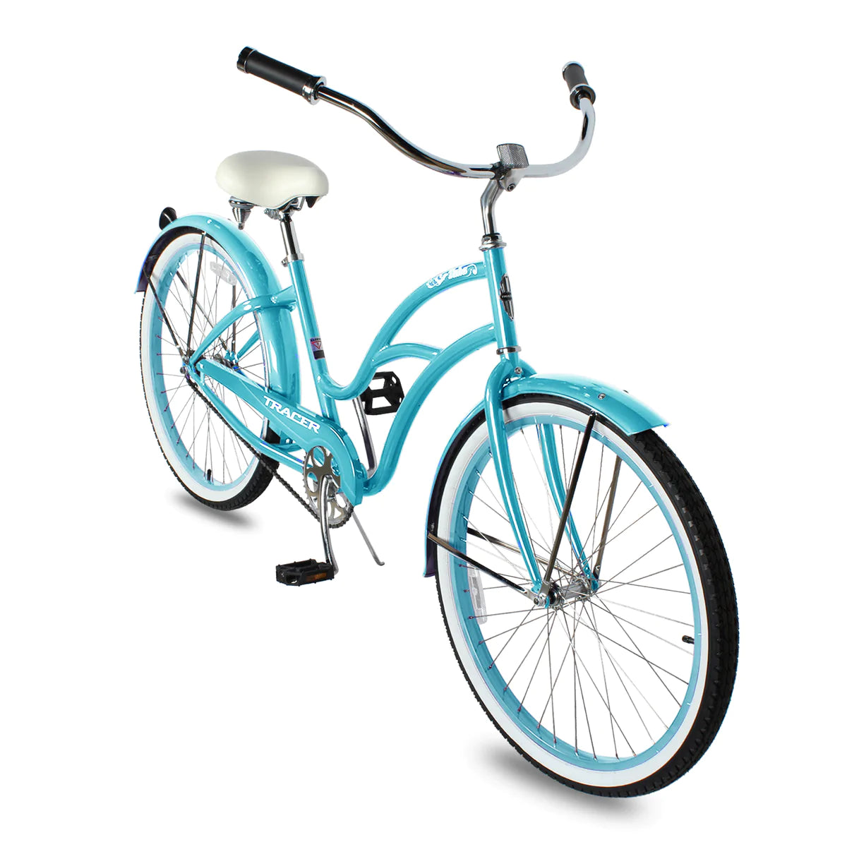 Tracer Taha 26" Beach Cruiser Bike 1 & 7 Speed For Female - Baby Blue | Single Speed | Cruiser Bike | Adult Bikes | Beach Cruiser Bikes | Bike Lover USA
