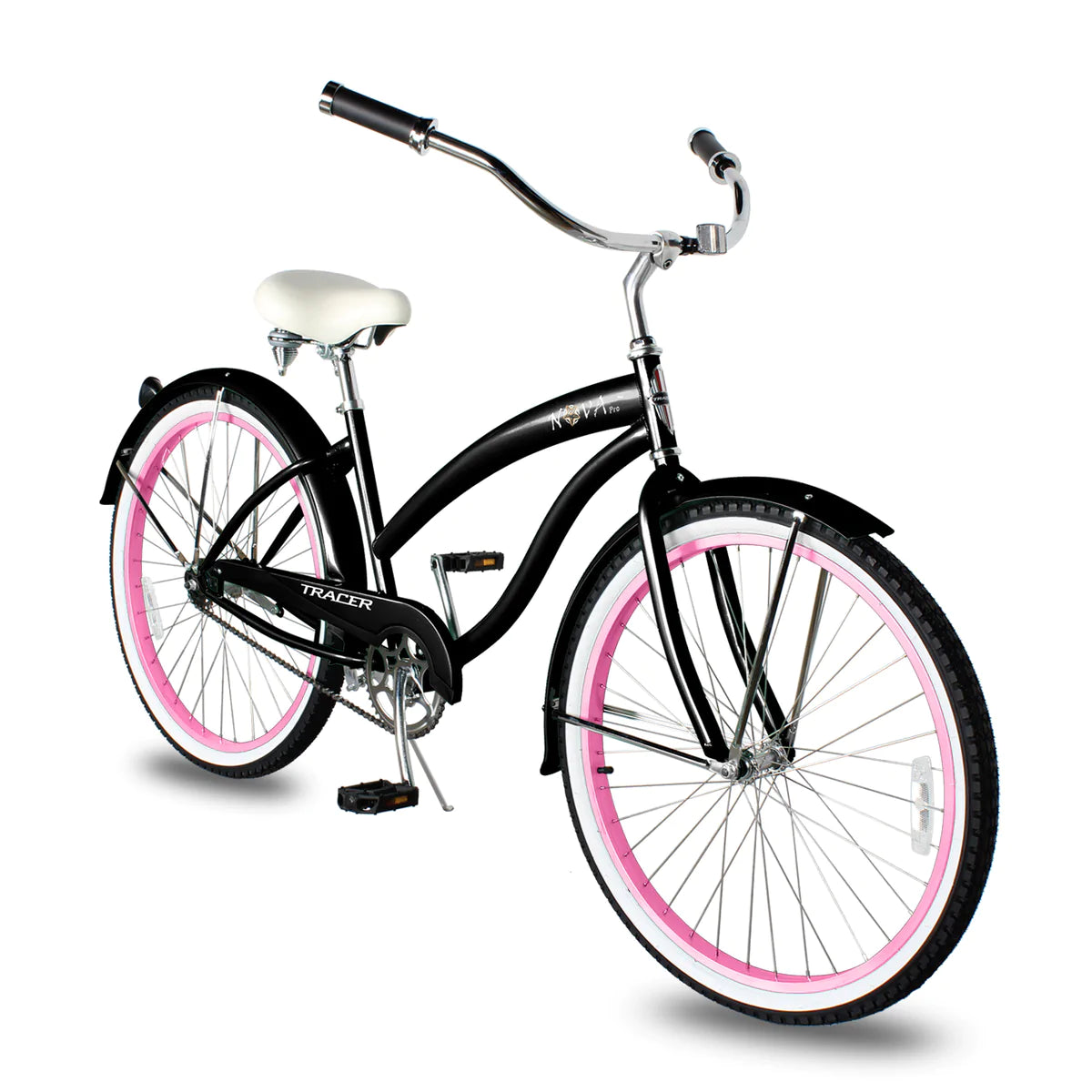 Tracer Nova Single Speed 26" Beach Cruiser Bike - Black | Single Speed | Cruiser Bike | Adult Bikes | Beach Cruiser Bikes | Bike Lover USA