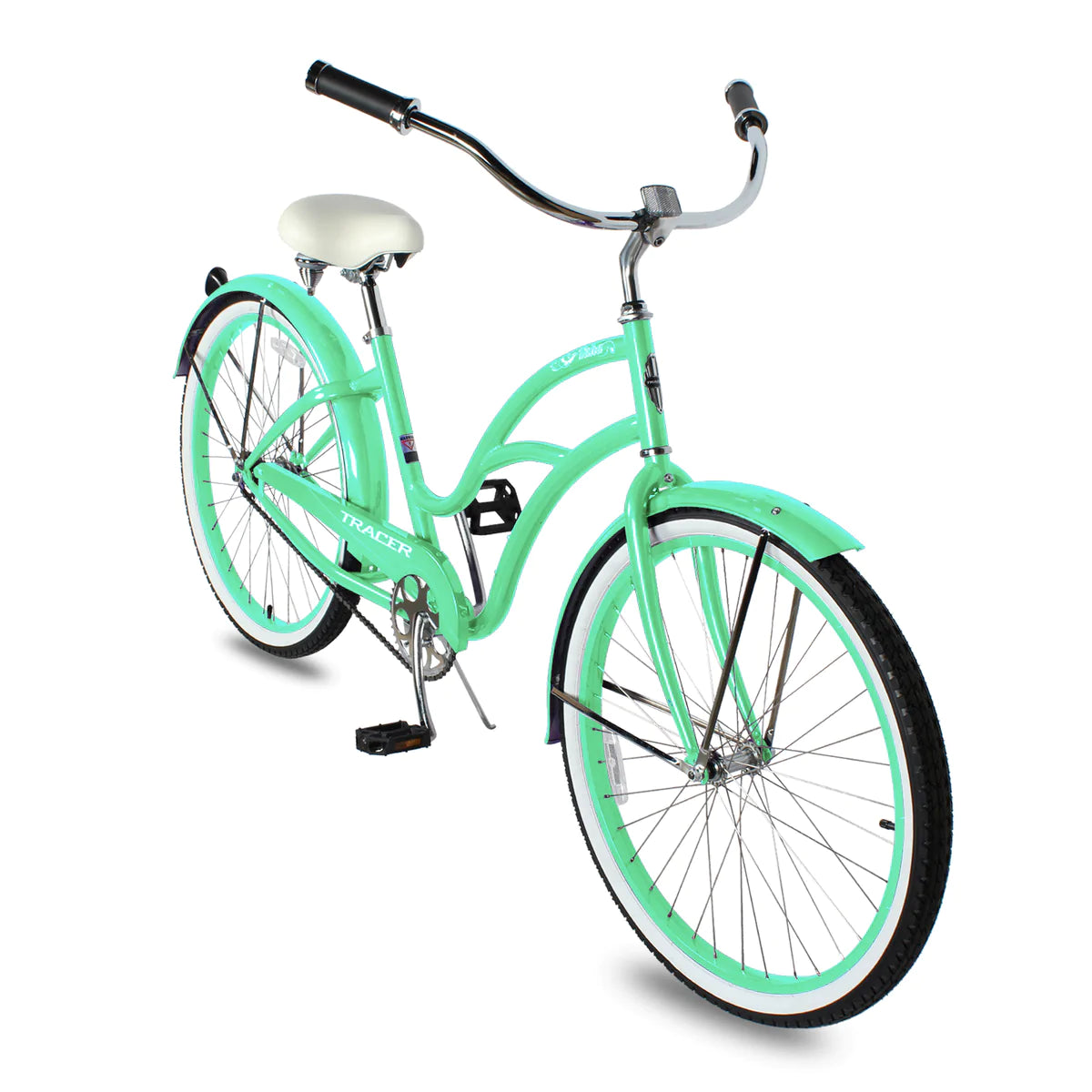Tracer Taha 26" Beach Cruiser Bike 1 & 7 Speed For Female - Apple Green | Single Speed | Cruiser Bike | Adult Bikes | Beach Cruiser Bikes | Bike Lover USA