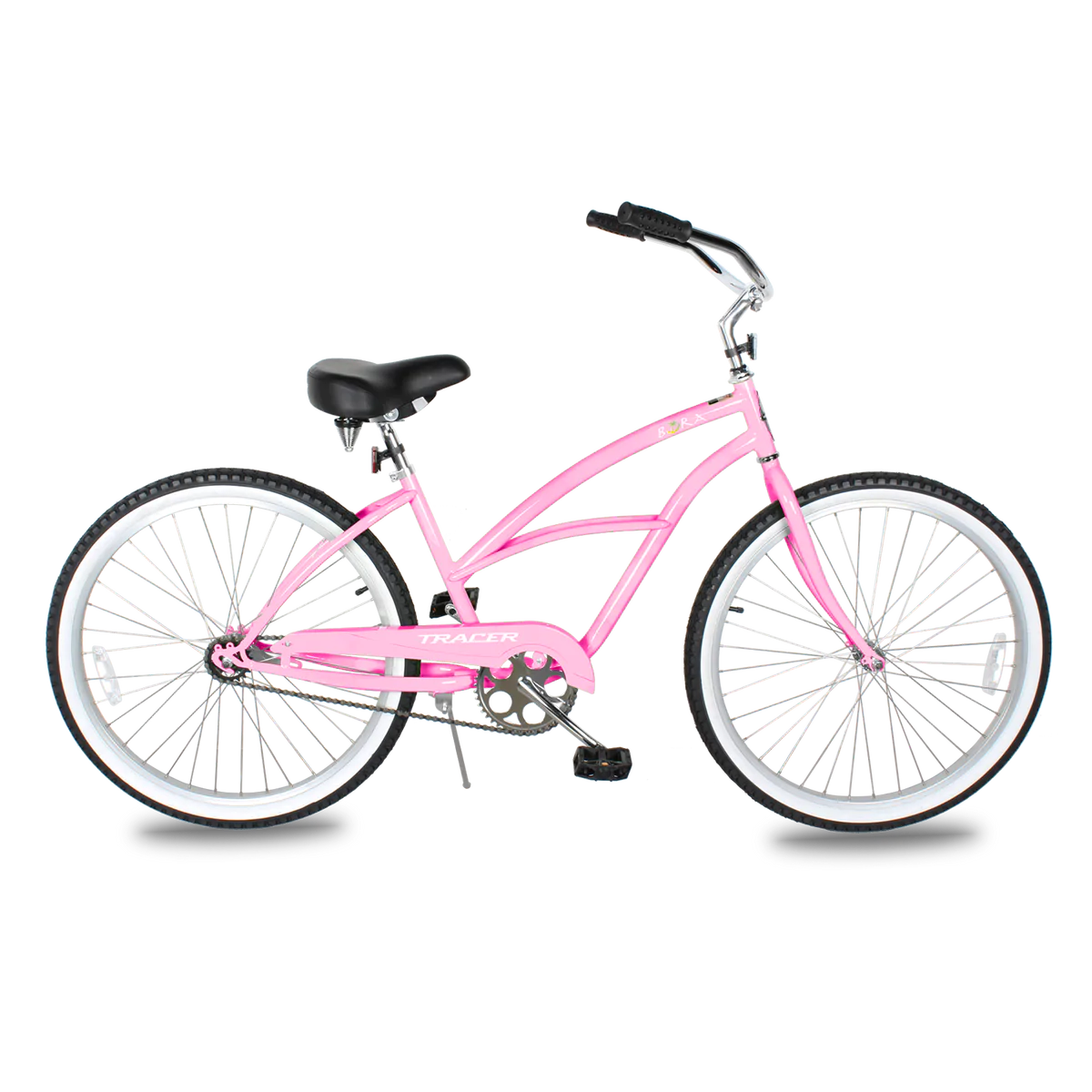 Tracer Bora 26" Beach Cruiser Bike For Women - Pink | Beach Cruiser Bikes | Cruiser Bikes | Beach Bikes | Single Speed | Single Speed Cycle | Adult Bike | Bike Lover USA