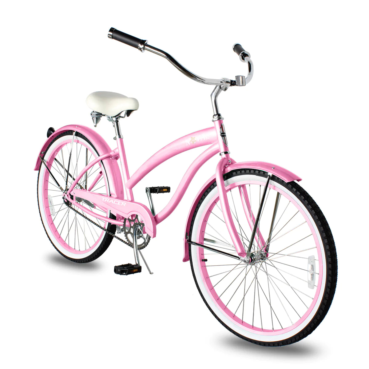 Tracer Nova Single Speed 26" Beach Cruiser Bike - Pink | Single Speed | Cruiser Bike | Adult Bikes | Beach Cruiser Bikes | Bike Lover USA