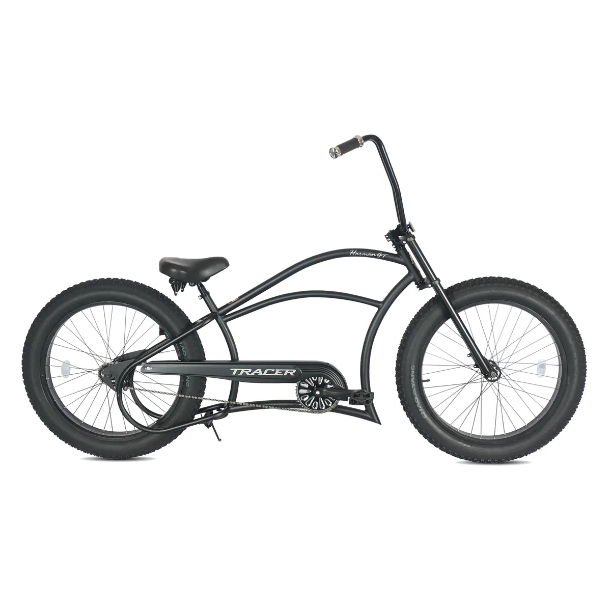 Tracer Harman GT 26'' Classic Chopper Stretch Cruiser Fat Tire Bike Single Speed