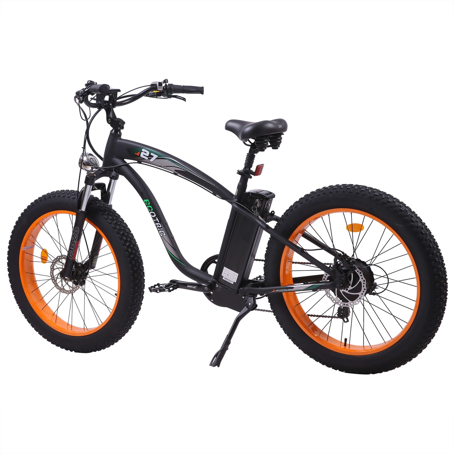 Ecotric Hammer Electric Fat Tire Beach Snow Bike - Orange