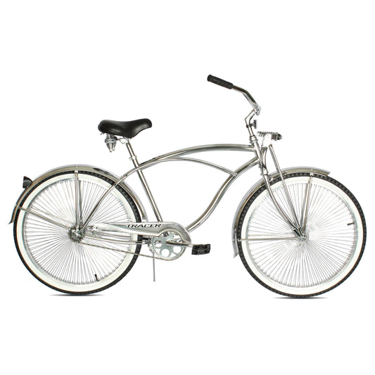 Cheetah Single Speed Cruiser Bike - Chrome | Single Speed | Cruiser Bike | Adult Bikes | Beach Cruiser Bikes | Bike Lover USA