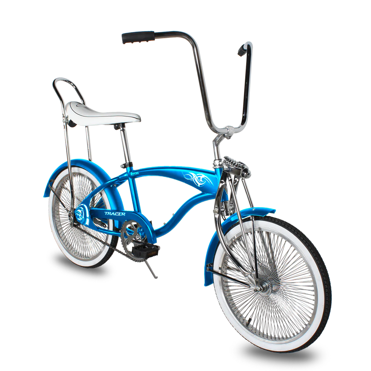 Tracer Hyena Classic Beach Lowrider Bike w/140H Wheel, Single Speed, w/ Banana Seat