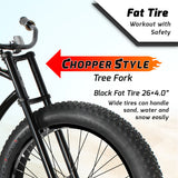 Tracer Siena GT 26" Chopper Stretch Cruiser Fat Tire Bike