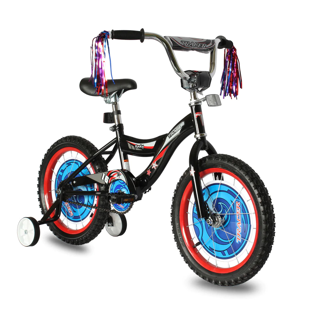 Tracer Rocky 16 Inch Kids Bike - Black | Kids Bike | Logan | Kid's BMX Bikes | Freestyle BMX Bikes | BMX Bike | Tracer Bike | Bike Lover USA