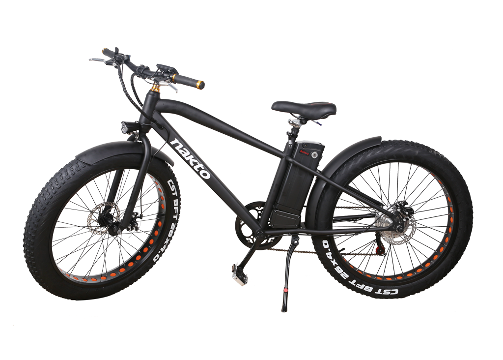 Nakto Cruiser 300W Black | Electric Bike | Fat Tire Bike | Bike Lover USA