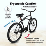 Tracer ACE-M 26" Beach Cruiser Bikes Single Speed for MEN