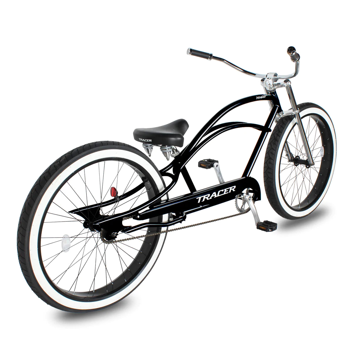 Tracer Master 29" Chopper Stretch Cruiser Fat Tire Bike - Black | Fat Tire Bike | Cruiser Fat Tire Bike | Stretch Bike | Fat Tire | Bike Lover USA