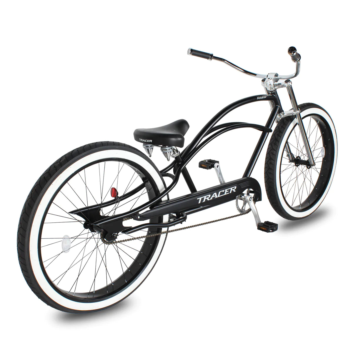 Tracer Master 29" Chopper Stretch Cruiser Fat Tire Bike - Matte Black | Fat Tire Bike | Cruiser Fat Tire Bike | Stretch Bike | Fat Tire | Bike Lover USA