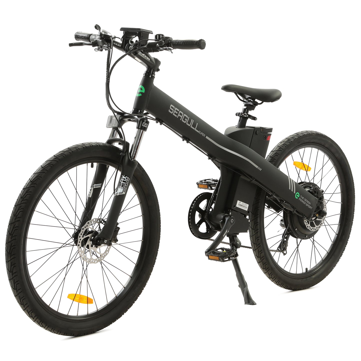 Ecotric Seagull Electric Mountain Bicycle - Matt Black