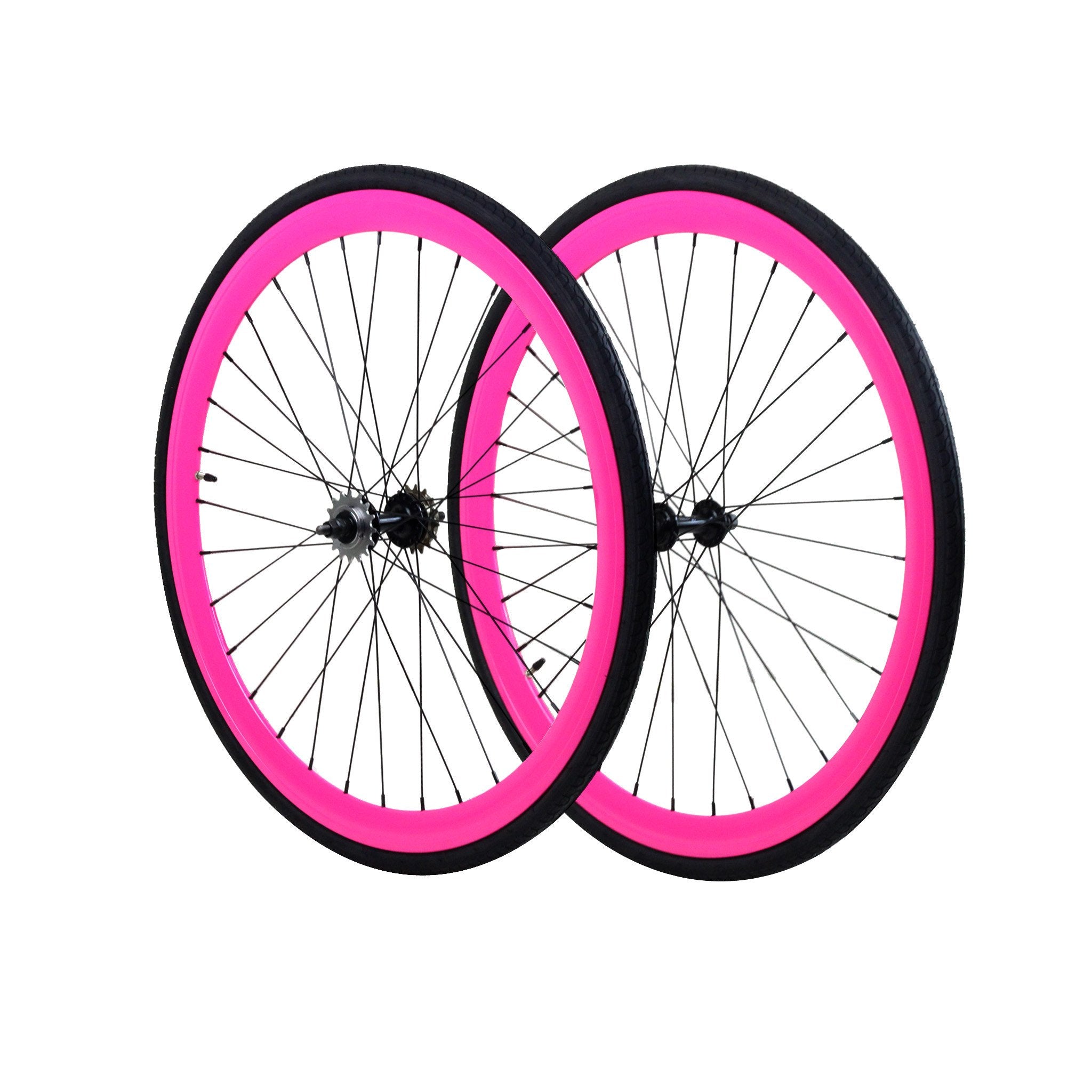 ISD - 45mm Wheelset - Neon Pink – Bike Lovers USA
