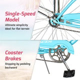 Tracer NOVA 26" Beach Cruiser Bike Single Speed for WOMEN