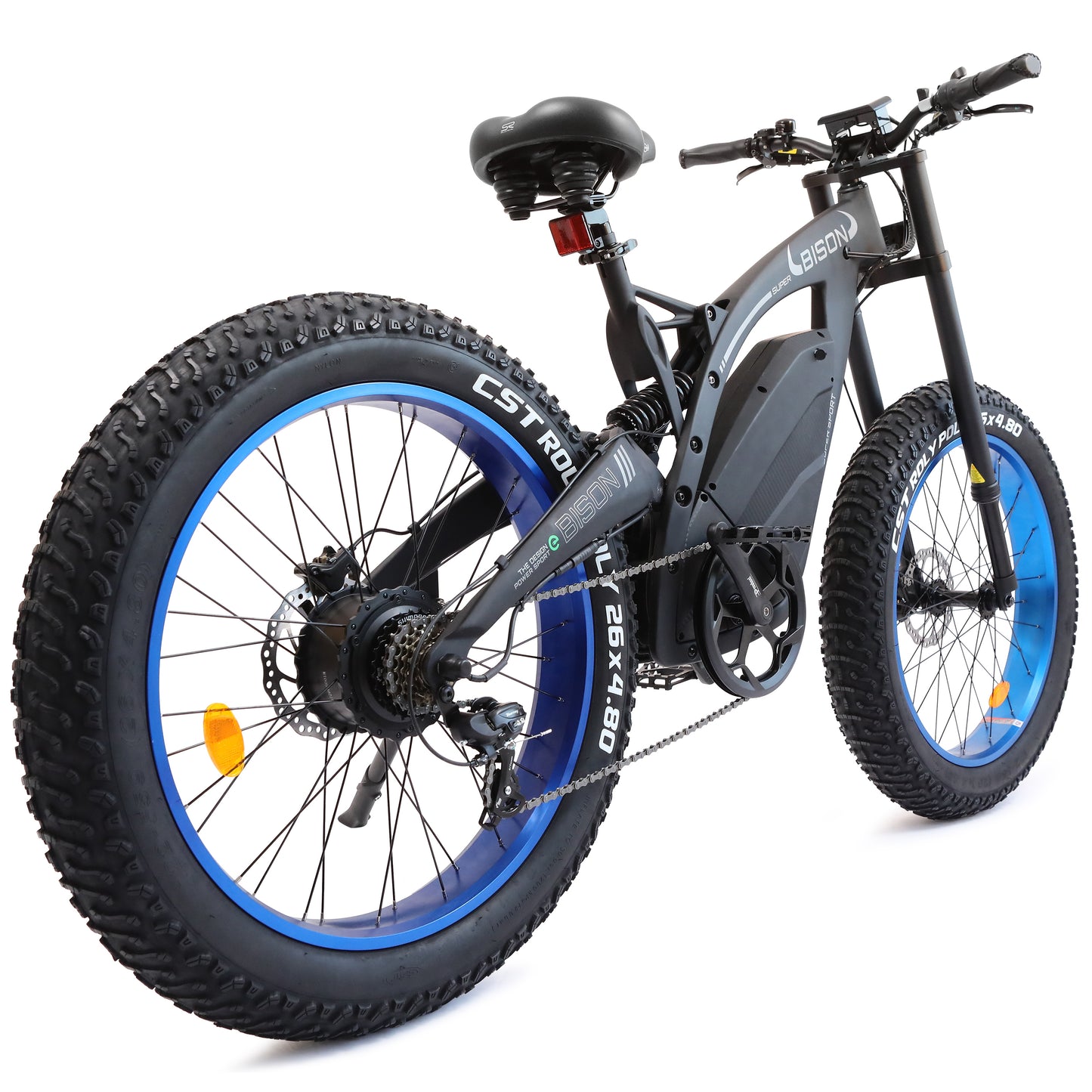 Ecotric Big Fat Tire E-Bike Bison - Matt Black