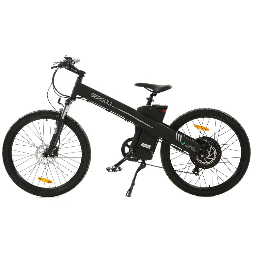 Ecotric Seagull Electric Mountain Bicycle - Matt Black