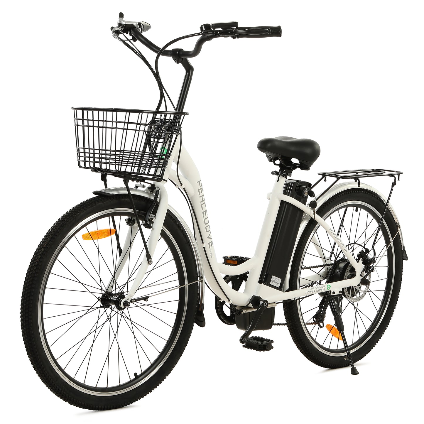 Ecotric Peacedove Electric City Bike - White