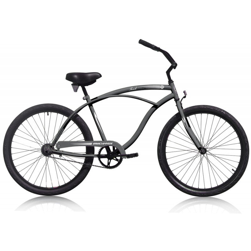 Micargi Touch 26" Bike - Matte Gray | Cruiser Bike | Bike Lover USA