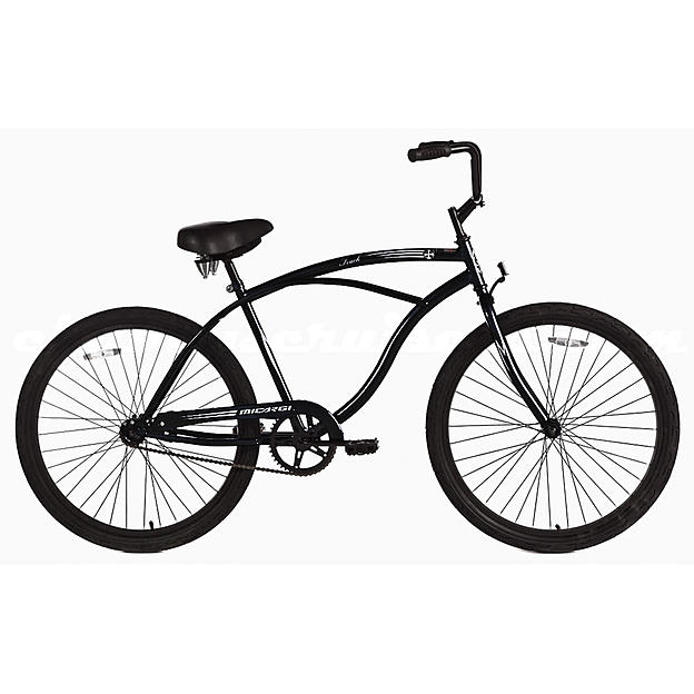 Micargi Touch 26" Bike - Matte Black | Cruiser Bike | Bike Lover USA