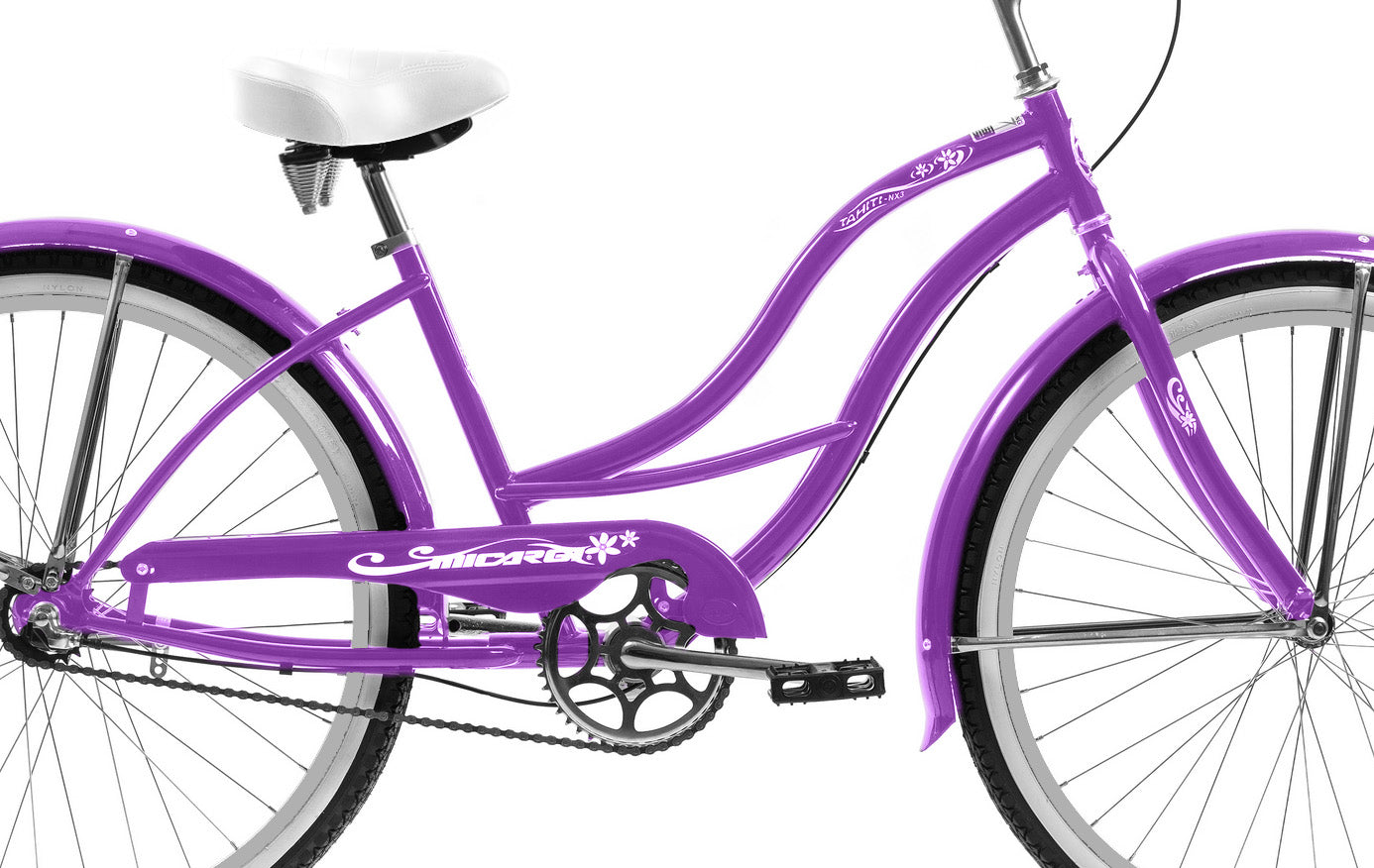 Micargi 24" TAHITI NX3 bike - Purple | Cruiser Bike | Bike Lover USA
