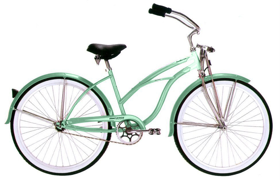 Micargi 26" Cantilever Steel Frame Cruiser Springer Fork w/ Coaster Brake - Mint Green