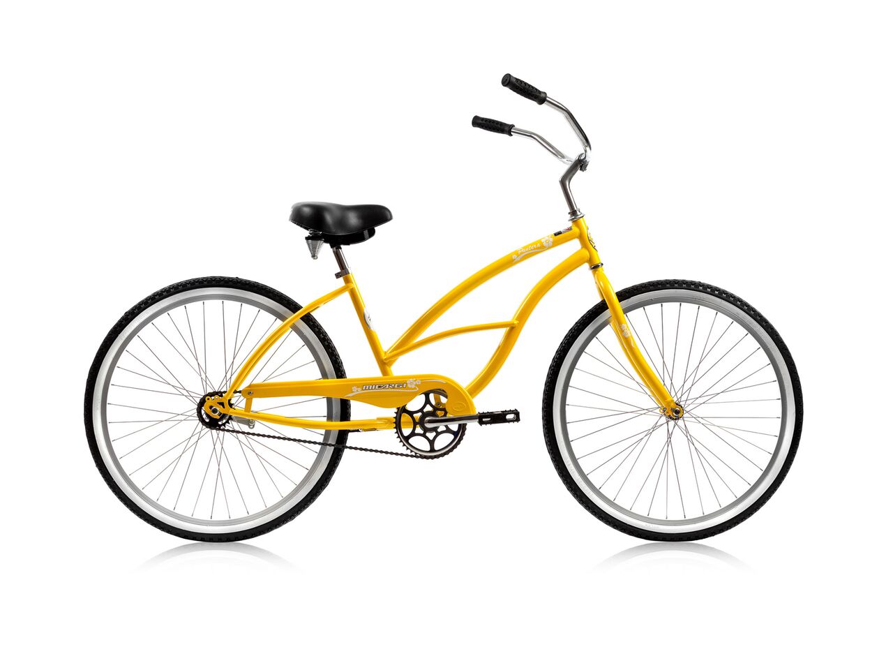 Micargi 26" Cantilever Steel Frame Cruiser w/ Coaster Brake - Yellow