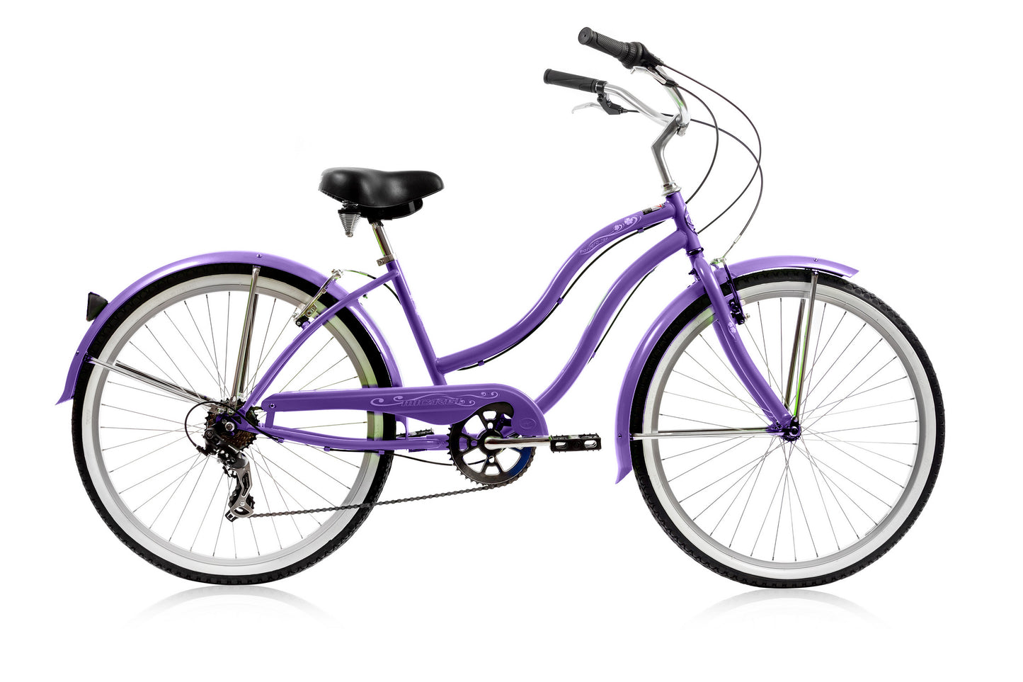 Micargi 26" PANTERA 7SP - Purple | Cruiser Bike | Bike Lover USA