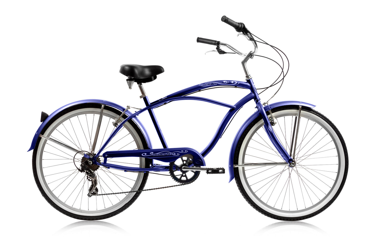 Micargi 26" Cantilever Steel Frame Cruiser w/ Shimano TX-31-7Speed V-Blue