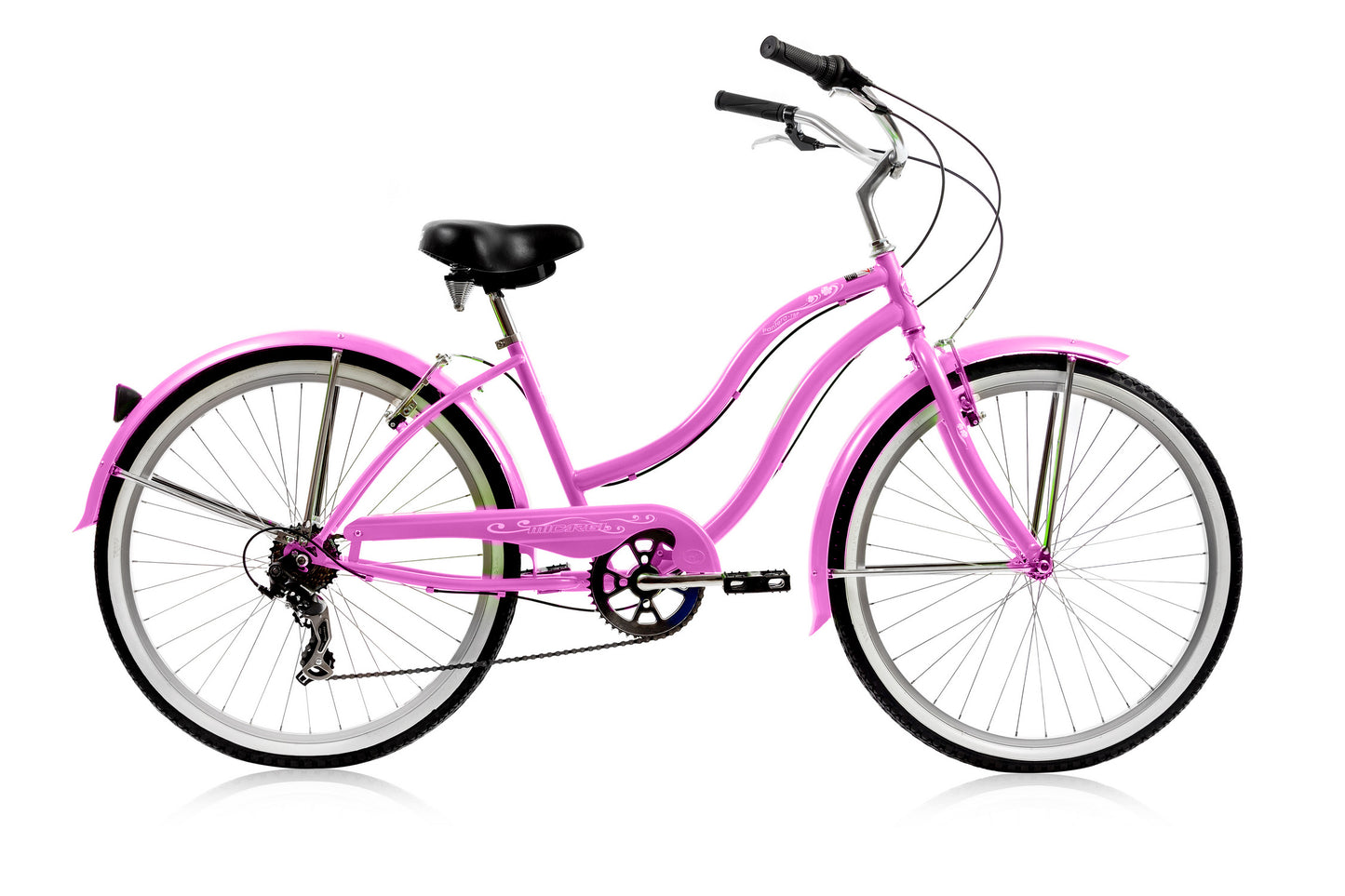 Micargi 26" PANTERA 7SP - Pink | Cruiser Bike | Bike Lover USA