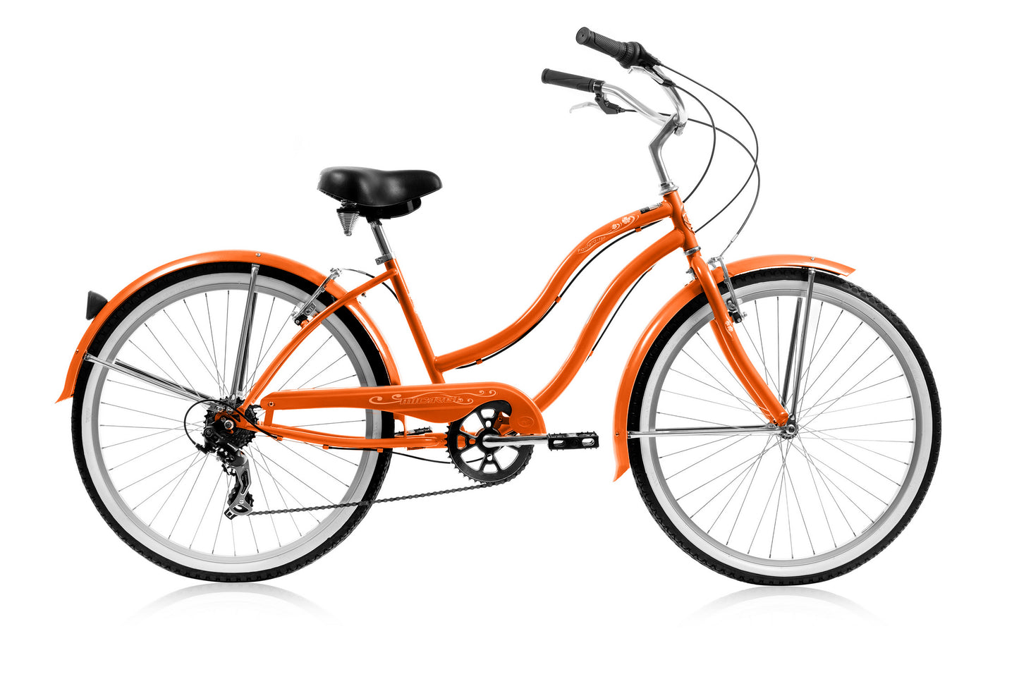 Micargi 26" PANTERA 7SP - Orange | Cruiser Bike | Bike Lover USA