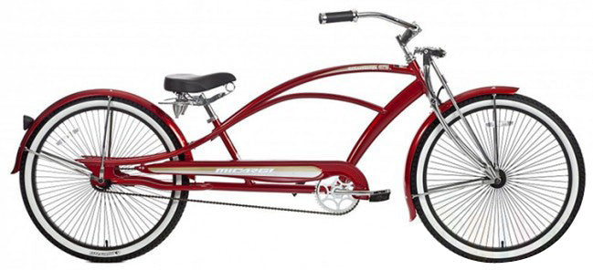 Micargi Mustang-GTS 26" Cantilever Stretch Cruiser w/ Springer fork , Coaster Brake-68H-Red