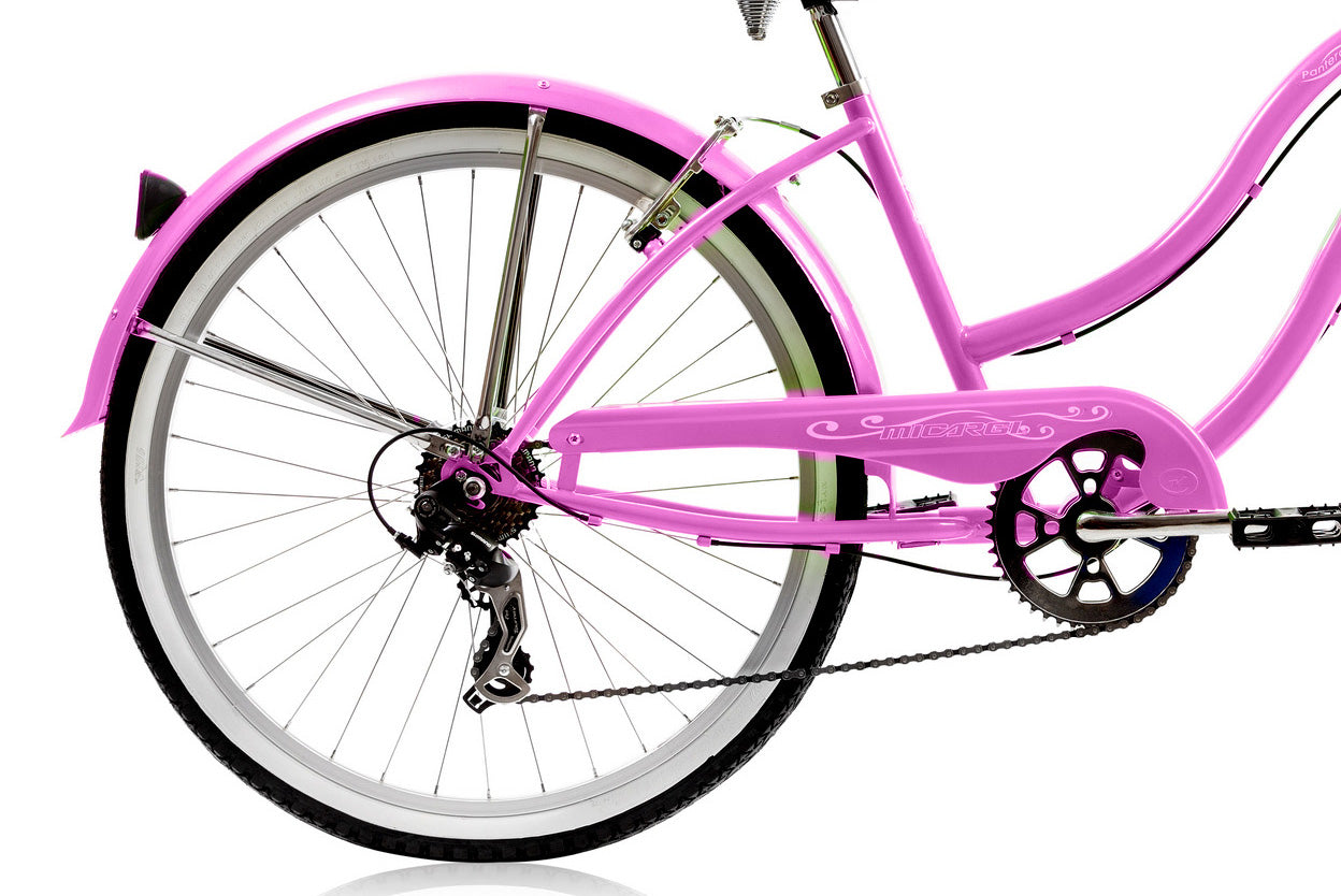 Micargi 26" PANTERA 7SP - Pink | Cruiser Bike | Bike Lover USA