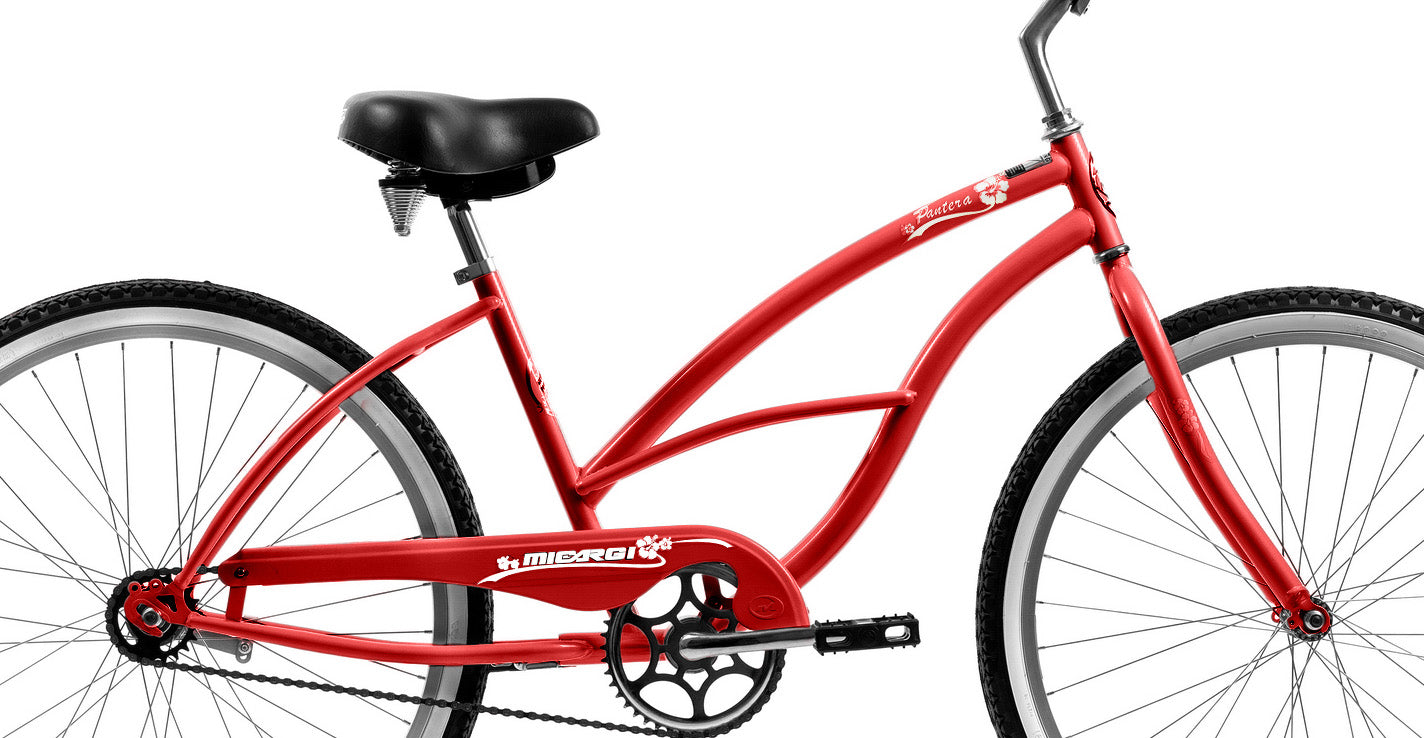 Micargi 26" Cantilever Steel Frame Cruiser w/ Coaster Brake - Red