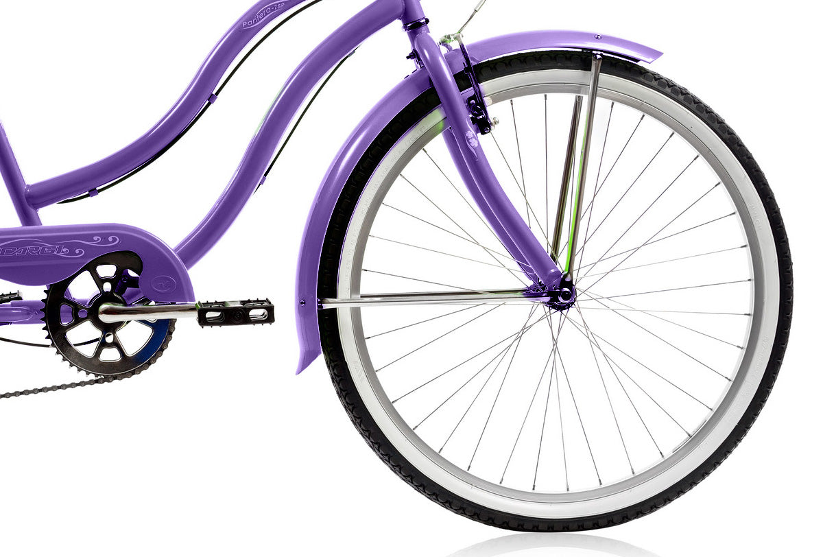 Micargi 26" PANTERA 7SP - Purple | Cruiser Bike | Bike Lover USA