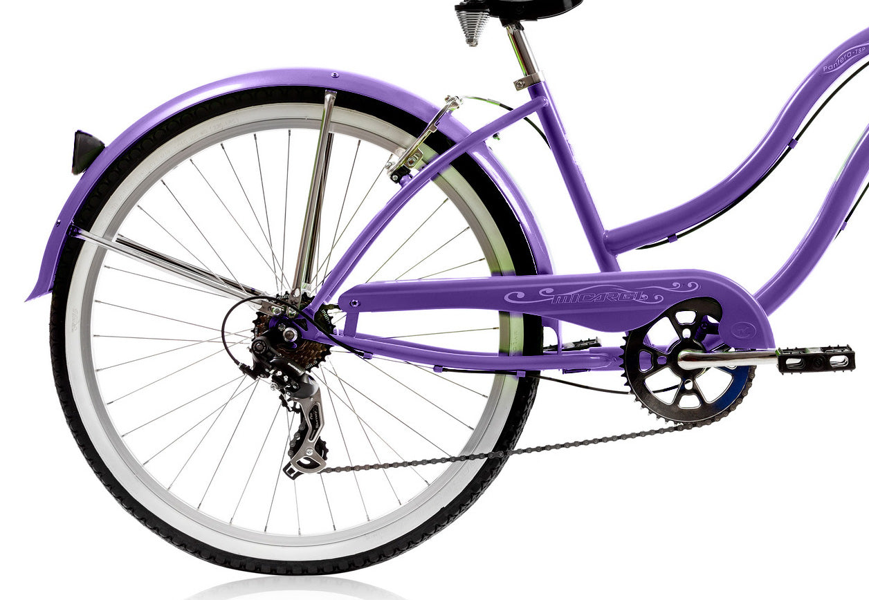 Micargi 26" PANTERA 7SP - Purple | Cruiser Bike | Bike Lover USA