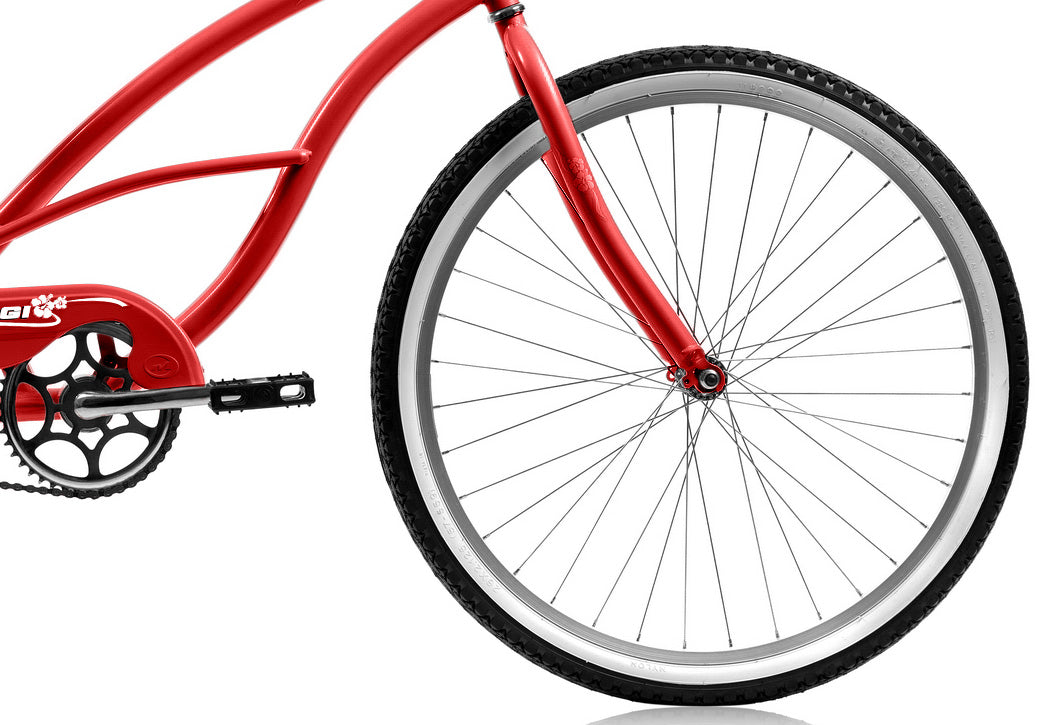 Micargi 26" Cantilever Steel Frame Cruiser w/ Coaster Brake - Red