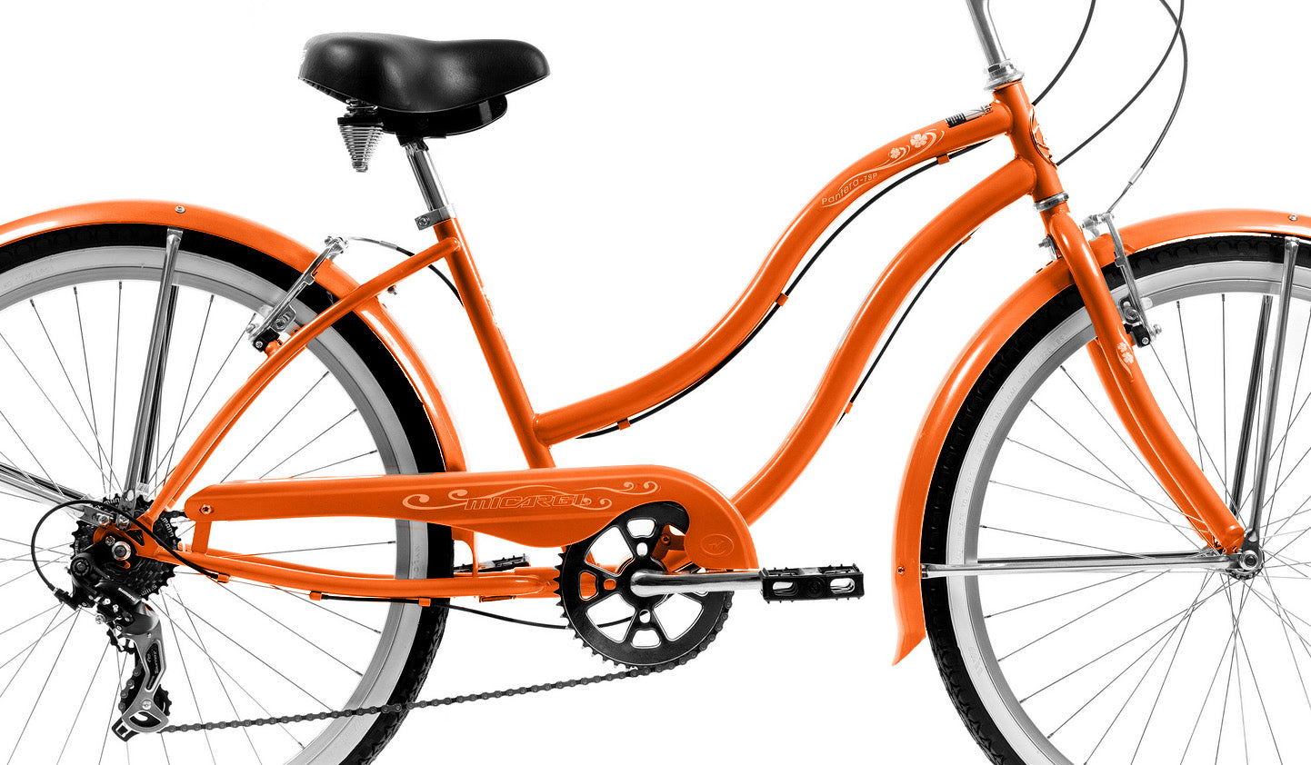 Micargi 26" PANTERA 7SP - Orange | Cruiser Bike | Bike Lover USA