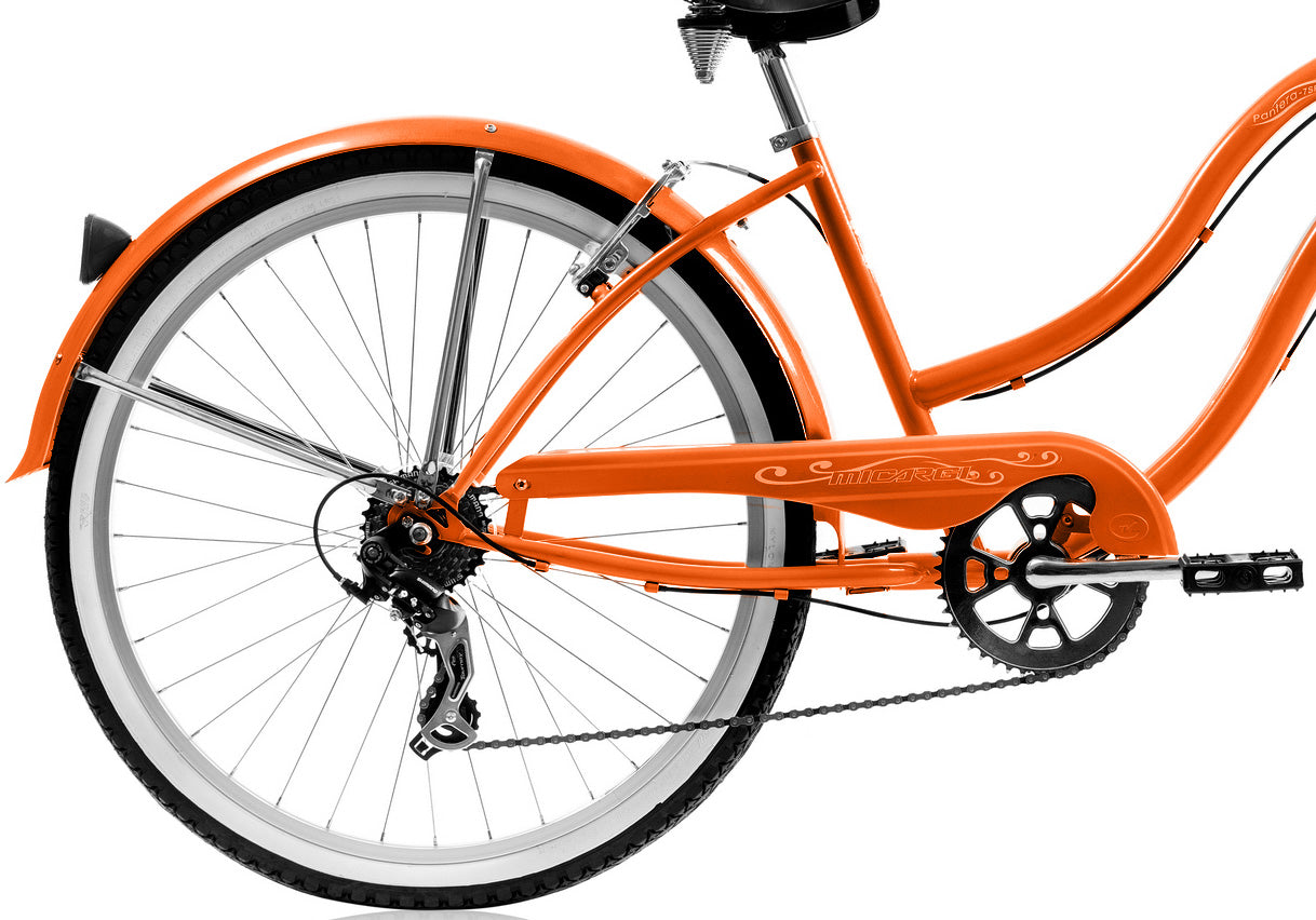 Micargi 26" PANTERA 7SP - Orange | Cruiser Bike | Bike Lover USA