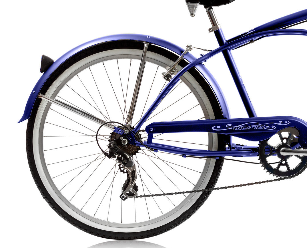 Micargi 26" Cantilever Steel Frame Cruiser w/ Shimano TX-31-7Speed V-Blue