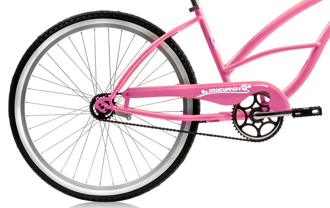 Micargi 26" Cantilever Steel Frame Cruiser w/ Coaster Brake -Pink