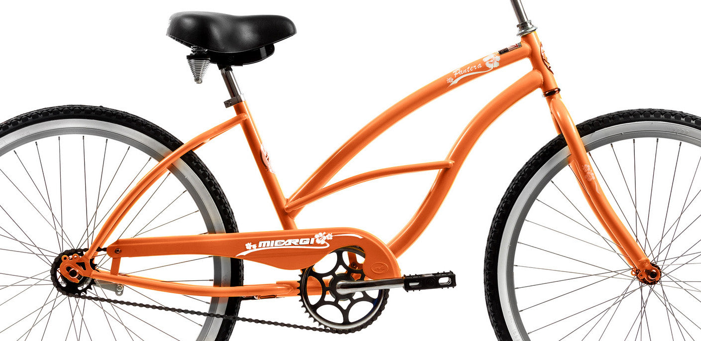 Micargi 26" Cantilever Steel Frame Cruiser w/ Coaster Brake -Orange