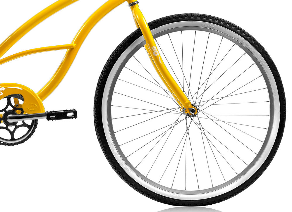 Micargi 26" Cantilever Steel Frame Cruiser w/ Coaster Brake - Yellow