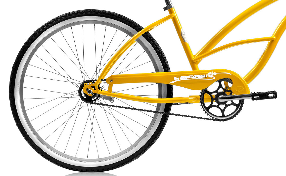 Micargi 26" Cantilever Steel Frame Cruiser w/ Coaster Brake - Yellow