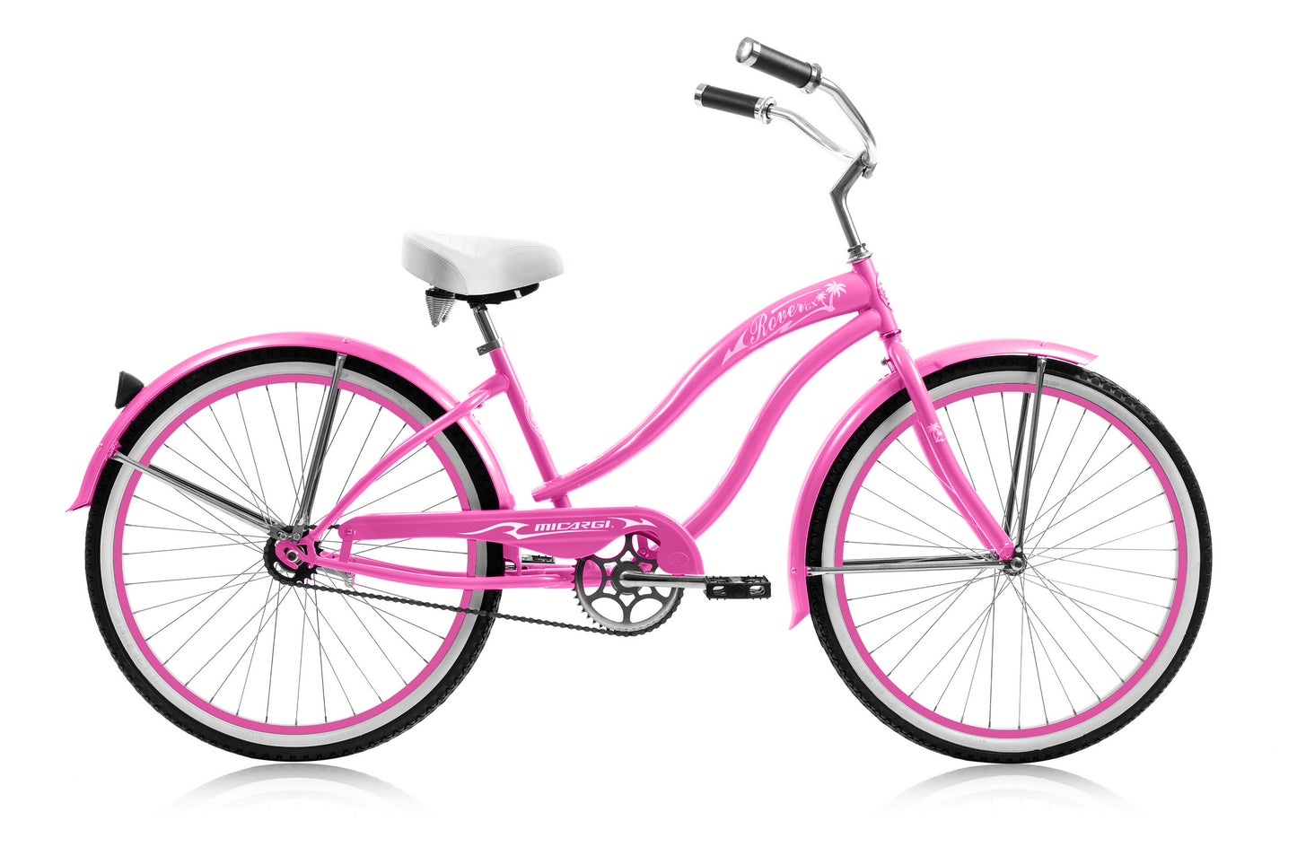 Micargi 26" Large Mono Tube Cruiser w/ Coaster Brake - Pink