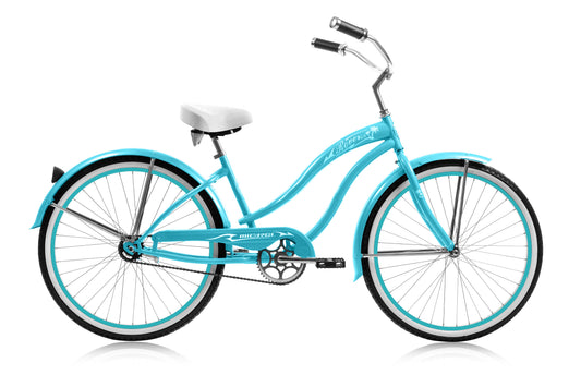 Micargi 26" Large Mono Tube Cruiser w/ Coaster Brake - Baby Blue