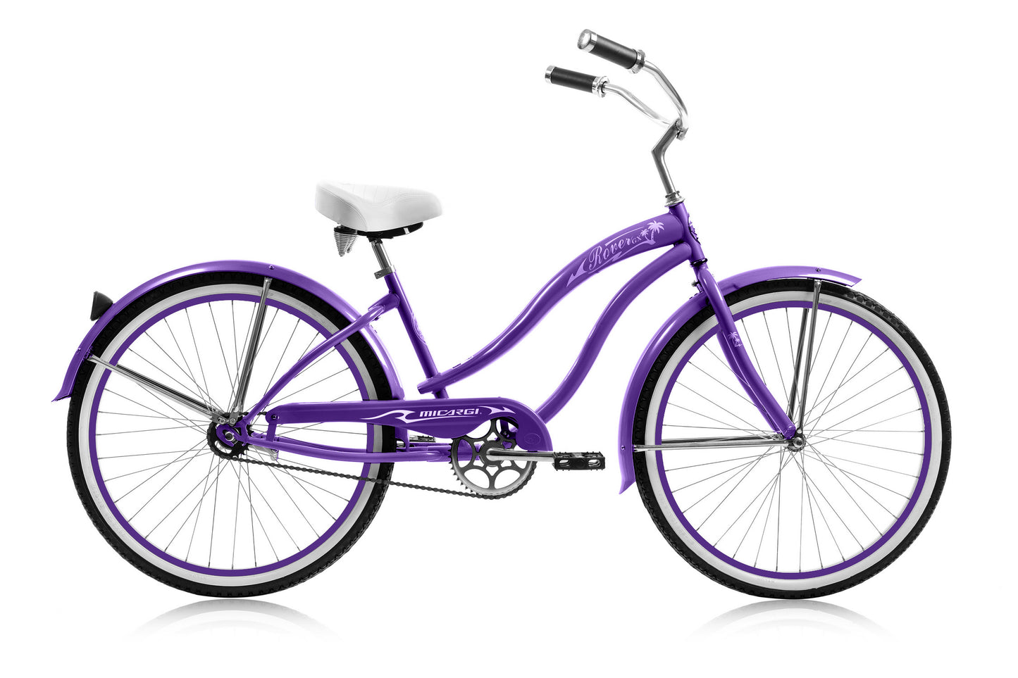 Micargi 26" Large Mono Tube Cruiser w/ Coaster Brake - Purple