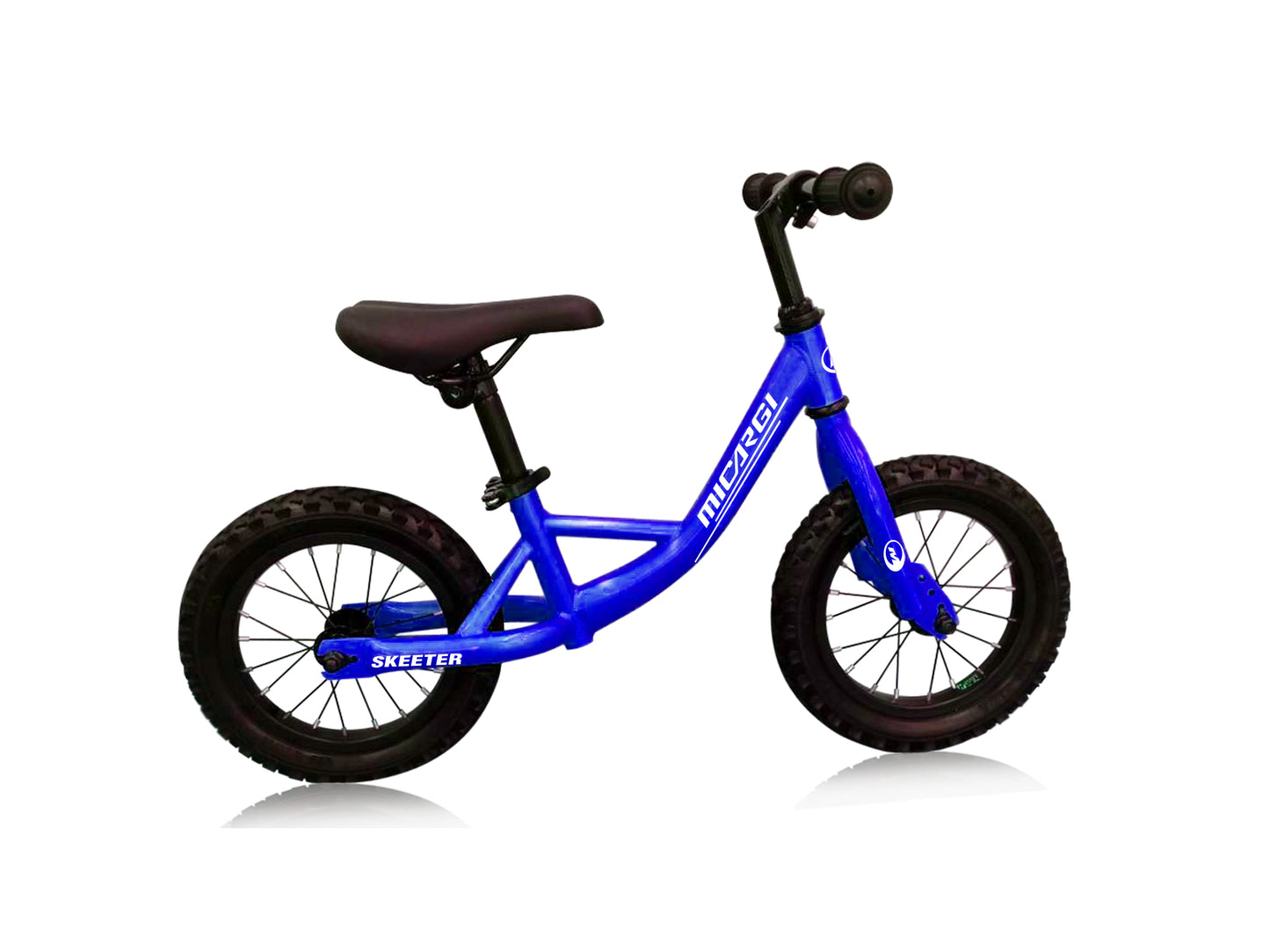 Micargi SKEETER 12" Push Bikes Steel Frame Air Tire, Wheel Black-Blue