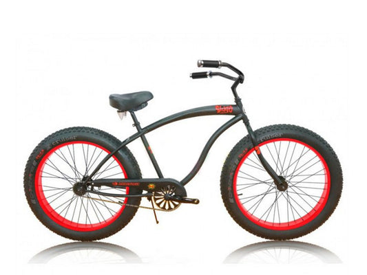 Micargi SLUGO-B 26" Large Mono Tube Cruiser Bike | Fat Tire Bike | Bike Lover USA