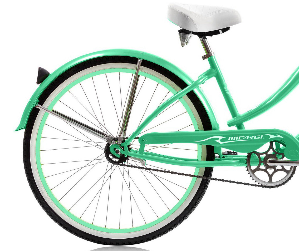 Micargi 26" Large Mono Tube Cruiser w/ Coaster Brake - Mint Green